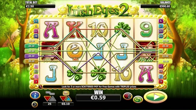 Irish Eyes 2 Slot game: feature review